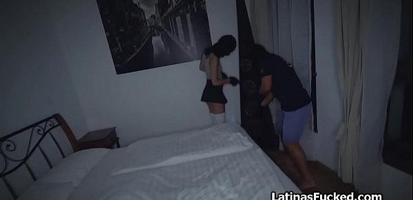  Latino couple breaks into house and fucks